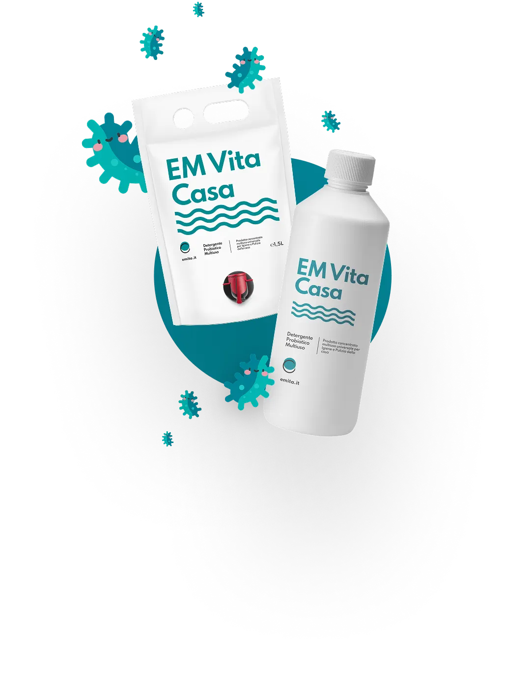 Pulizia ecologica con EM Vita Casa detergente probiotico EMITA