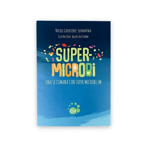 [2712P001NC] Libro per bambini "Super Microbi, una settimana con i Super Microbi EM"